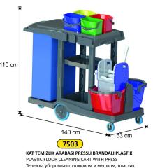 plastik temizlik arabaları kat temizlik arabası